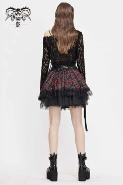 Jupe Plissée DEVIL FASHION 'attala' -Vêtements Gothiques Boutique skt1103 900