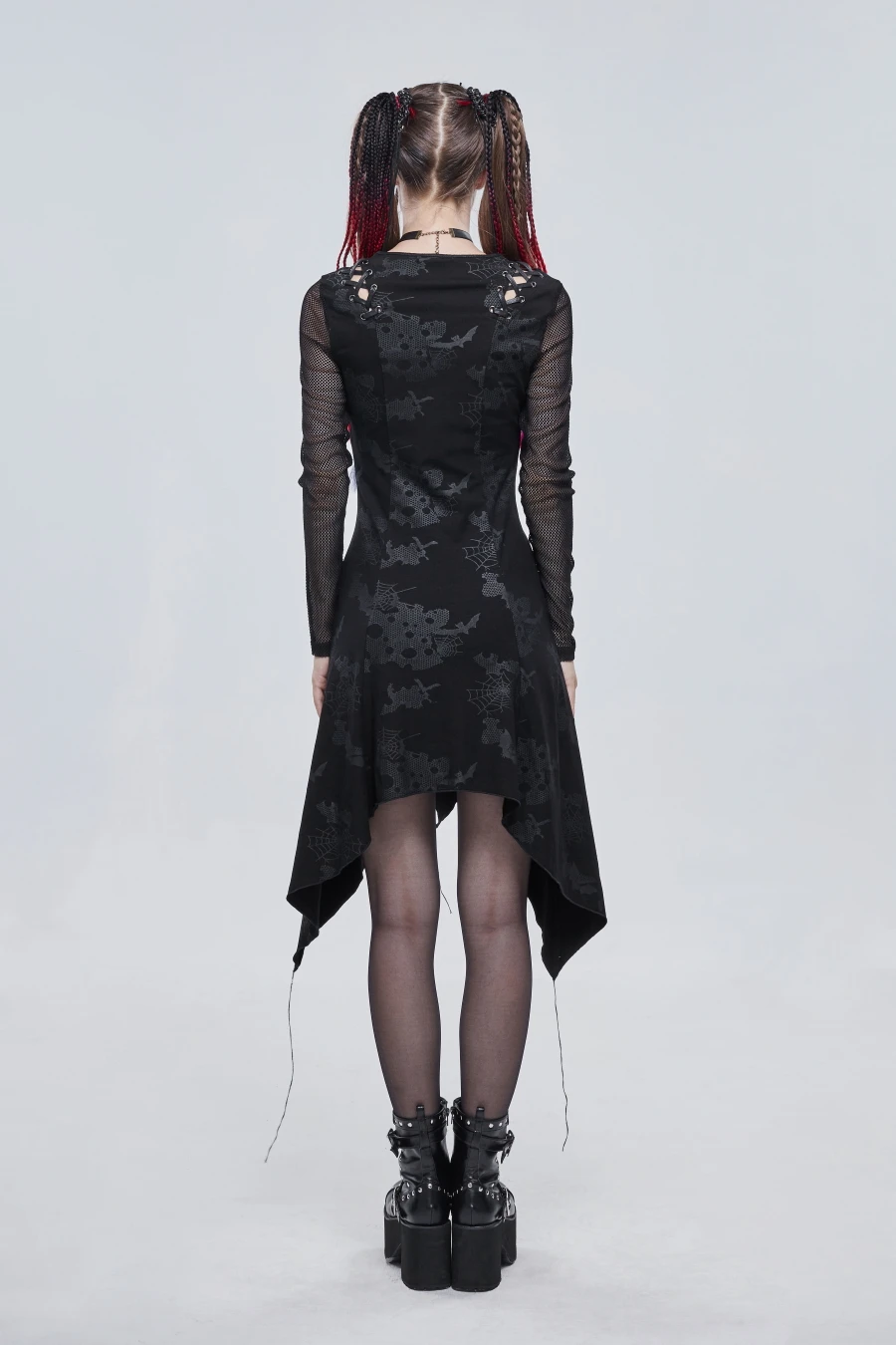 Robe Goth DEVIL FASHION 'sorcière Noire' 5 Robe Goth DEVIL FASHION 'sorcière Noire' – Image 3