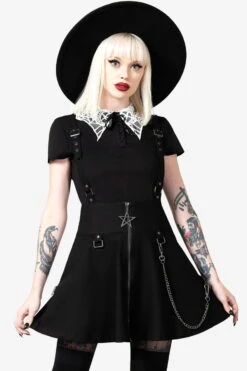 Jupe Gothique KILLSTAR 'Study Hell'