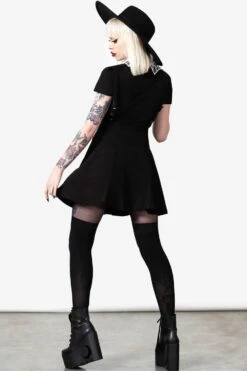 Jupe Gothique KILLSTAR 'Study Hell' -Vêtements Gothiques Boutique study hell suspender skirt w g x1600 900