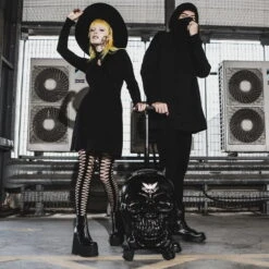 Valise Trolley KILLSTAR 'tomb Travel' 9 Valise Trolley KILLSTAR 'tomb Travel' -Vêtements Gothiques Boutique tomb travel 900