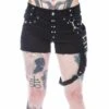 Short Clouté Vixxsin 'true' -Vêtements Gothiques Boutique true shorts black vixxsin 1 900