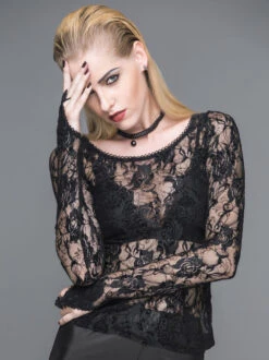 Haut Gothique Romantique En Dentelle -Vêtements Gothiques Boutique tt045 4 1000