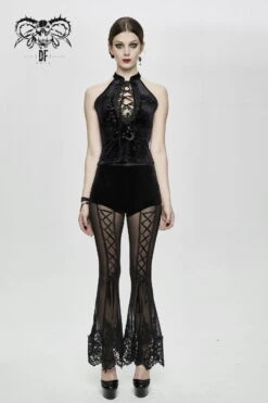 Top DEVIL FASHION 'black Moon' -Vêtements Gothiques Boutique tt1331 900