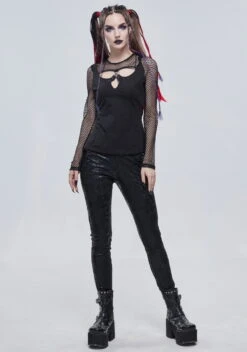 Haut DEVIL FASHION 'Harley Girl' -Vêtements Gothiques Boutique tt1834 900