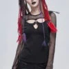 Haut DEVIL FASHION 'Harley Girl' -Vêtements Gothiques Boutique tt1837 900