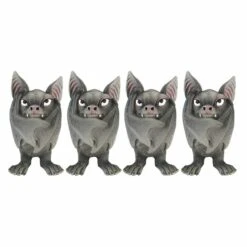 NEMESIS NOW Lot De 4 Figurines Chauve-souris Vampire 'Fang'