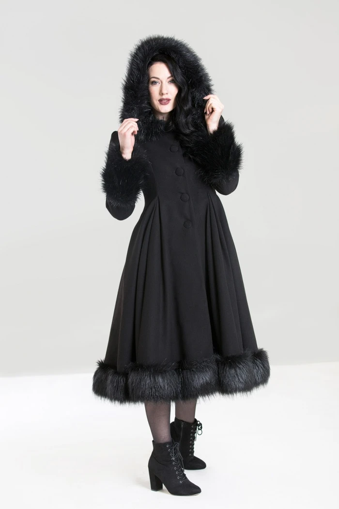 Manteau Gothique HELL BUNNY 'elivra' 3 Manteau Gothique HELL BUNNY 'elivra'