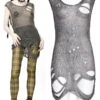 Haut Destroy PUNK RAVE 'ripped Silver' -Vêtements Gothiques Boutique wm075gy 900