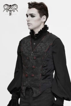 Gilet Jacquard DEVIL FASHION 'Lord Attira' -Vêtements Gothiques Boutique wt0560110 900