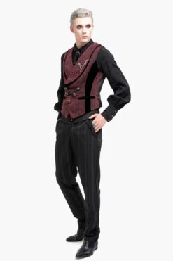 Gilet Jacquard DEVIL FASHION 'Baron Vinitharius' -Vêtements Gothiques Boutique wt0700266 900