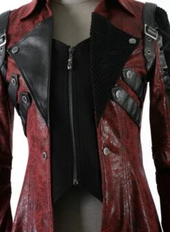 Veste Gothique Homme PUNK RAVE 'red Funeral' -Vêtements Gothiques Boutique y 349redf 900