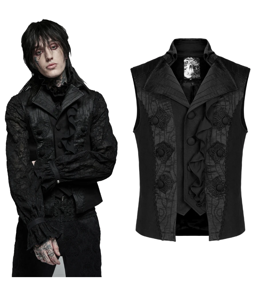 Gilet Jacquard Sans Manches PUNK RAVE 3 Gilet Jacquard Sans Manches PUNK RAVE