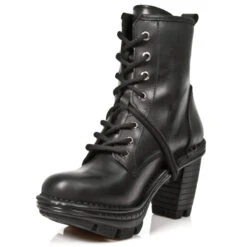 Bottines Gothiques New Rock Noires M.NEOTR008-S1 -Vêtements Gothiques Boutique zzzz